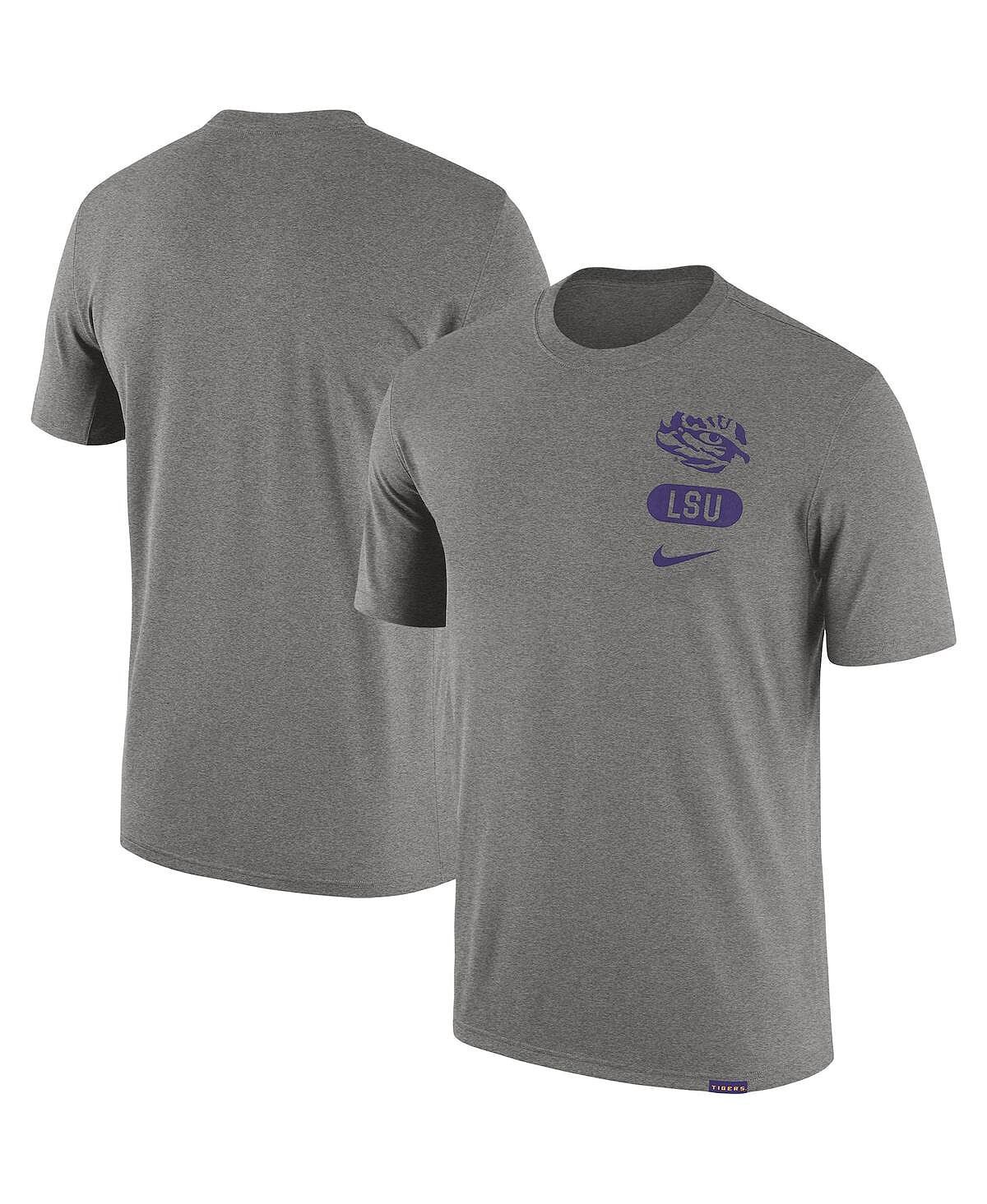 Мужская футболка цвета Хизер серого цвета LSU Tigers Campus Letterman Tri-Blend Nike
Мужская футболка цвета Хизер серого цвета LSU Tigers Campus Letterman Tri-Blend Nike