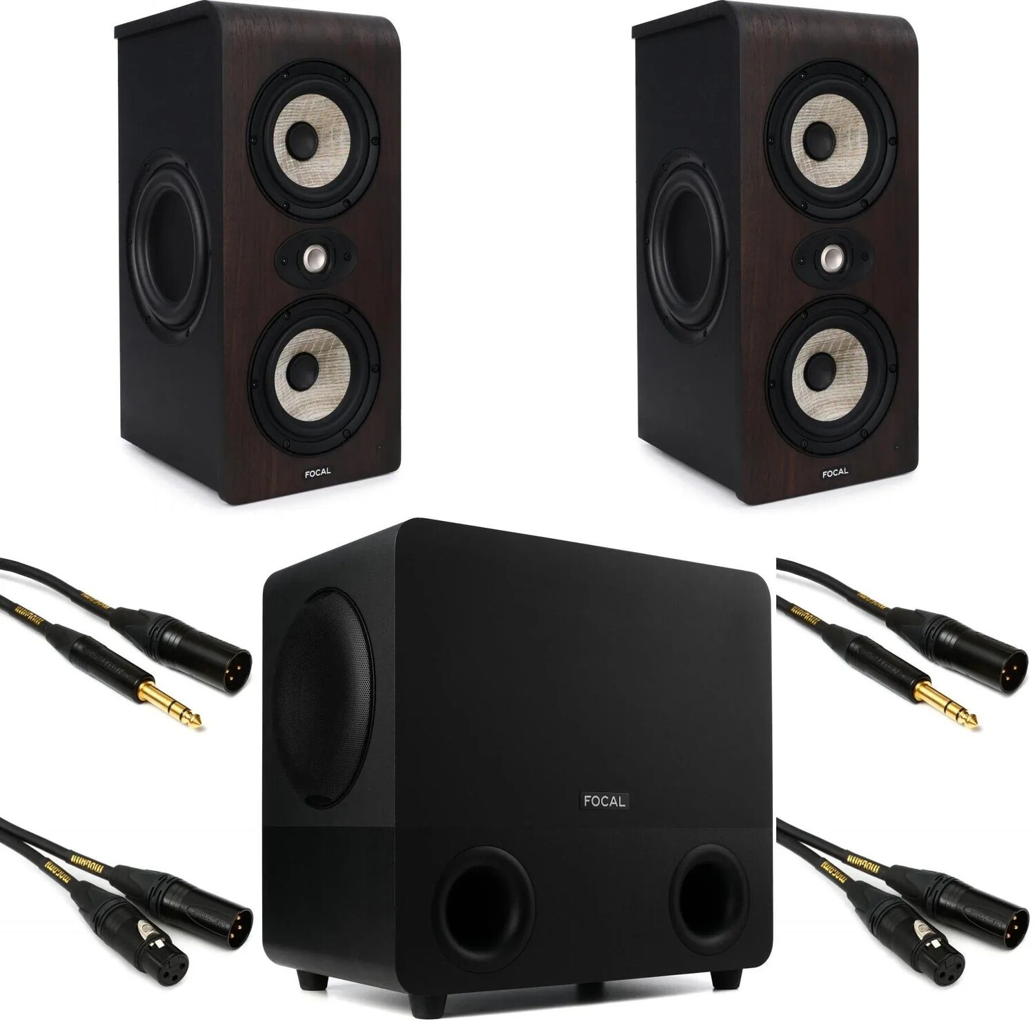 Двойной двойной 5-дюймовый студийный монитор Focal Shape (пара) с 8-дюймовым студийным сабвуфером и кабелями
Двойной двойной 5-дюймовый студийный монитор Focal Shape (пара) с 8-дюймовым студийным сабвуфером и кабелями