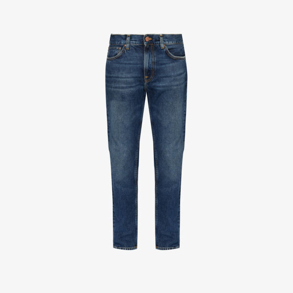 Джинсы прямого кроя со средней посадкой Gritty Jackson Nudie Jeans, синий
Джинсы прямого кроя со средней посадкой Gritty Jackson Nudie Jeans, синий