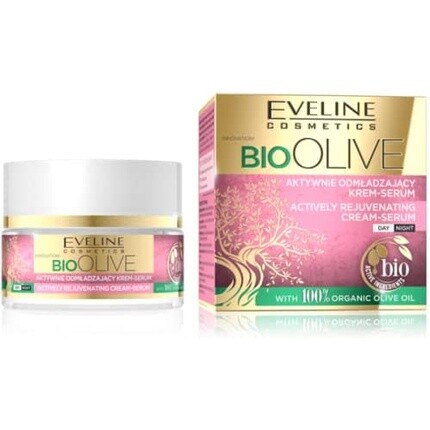Bio Olive Активно омолаживающая крем-сыворотка, 50 мл, подходит для веганов, Eveline
Bio Olive Активно омолаживающая крем-сыворотка, 50 мл, подходит для веганов, Eveline