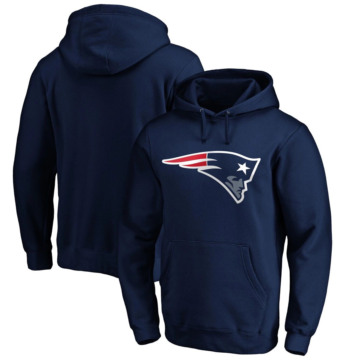 Мужской темно-синий пуловер с капюшоном с логотипом New England Patriots Primary Fanatics
Мужской темно-синий пуловер с капюшоном с логотипом New England Patriots Primary Fanatics