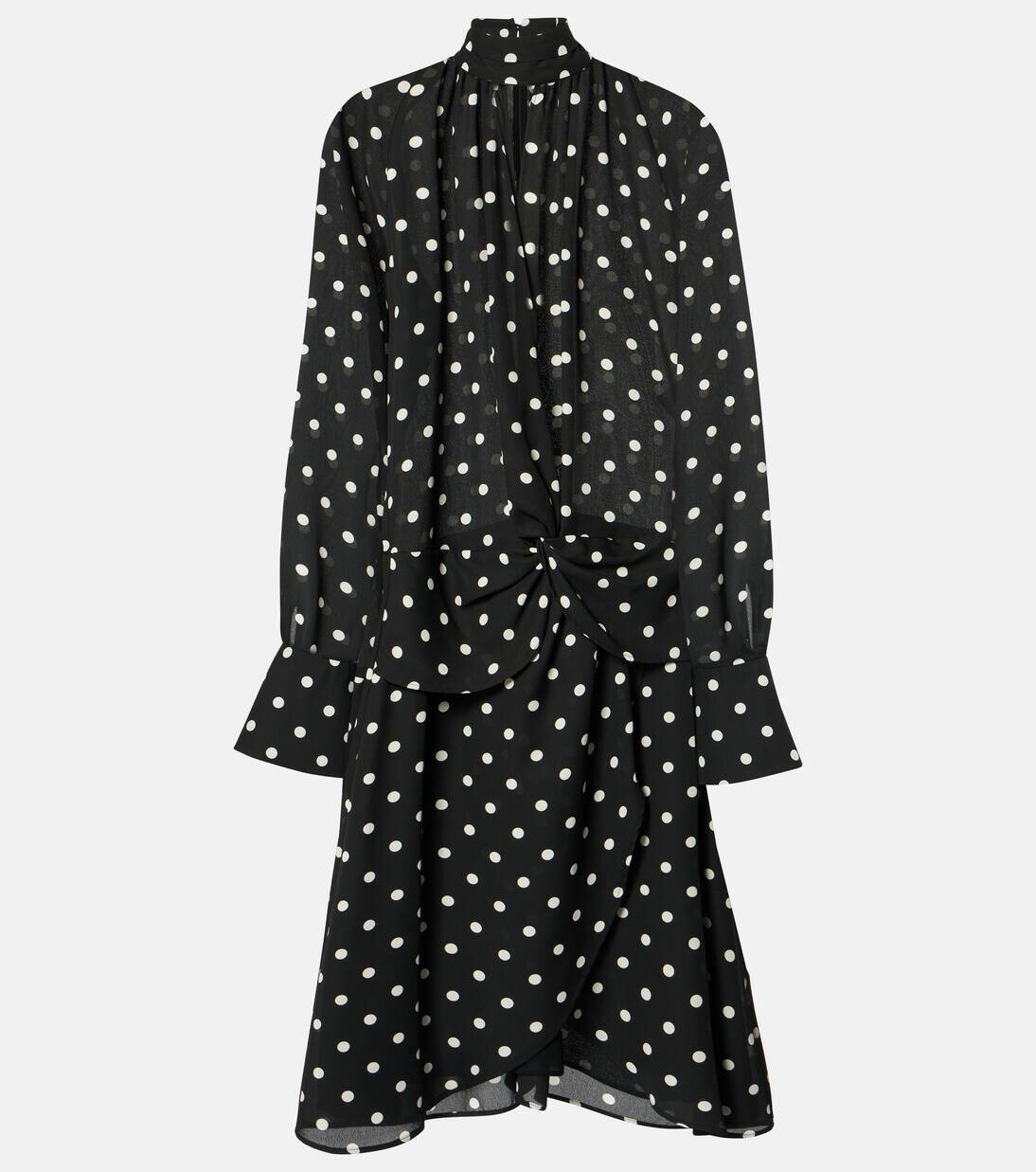Платье миди в горошек со сборками Nina Ricci, цвет black with white dots
Платье миди в горошек со сборками Nina Ricci, цвет black with white dots