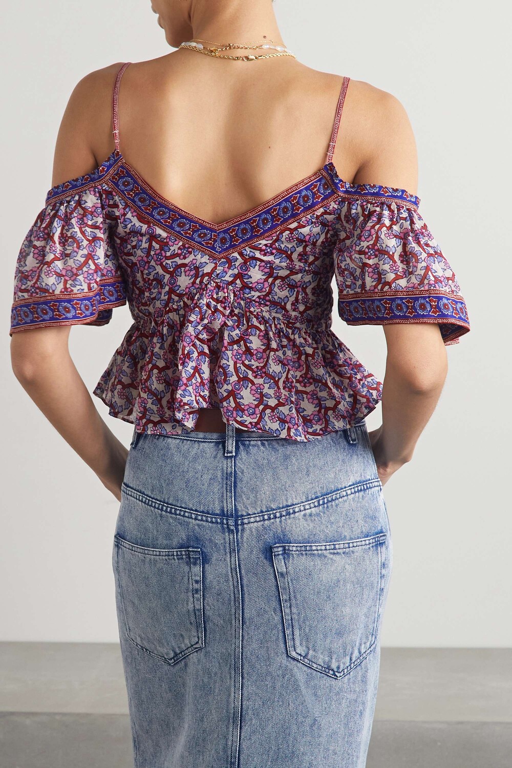 ISABEL MARANT ÉTOILE Укороченный топ Garuva с открытыми плечами и принтом из хлопка и вуали, розовый
ISABEL MARANT ÉTOILE Укороченный топ Garuva с открытыми плечами и принтом из хлопка и вуали, розовый