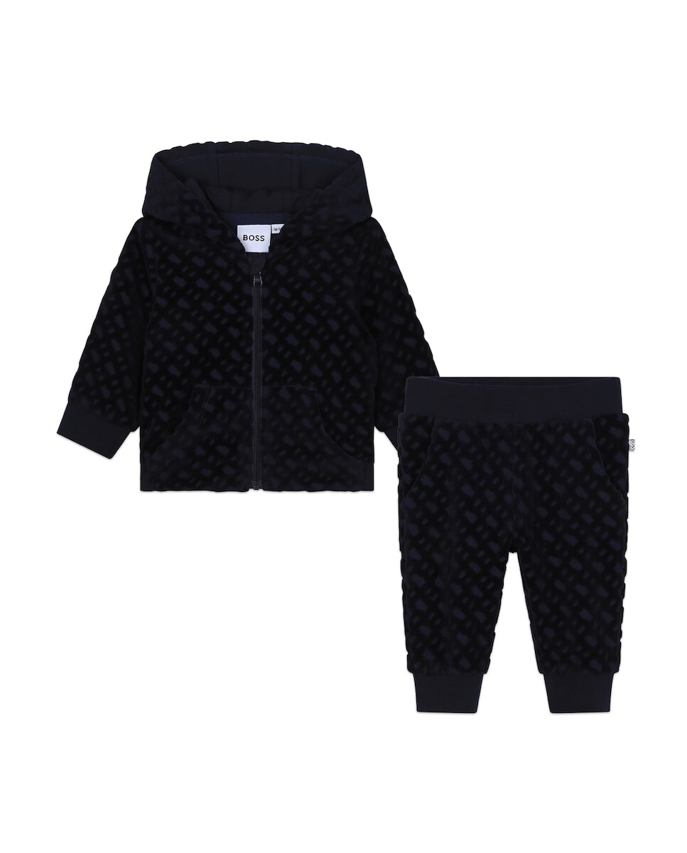 Комплект из двух предметов для мальчика с монограммой в тон BOSS Kidswear, черный
Комплект из двух предметов для мальчика с монограммой в тон BOSS Kidswear, черный