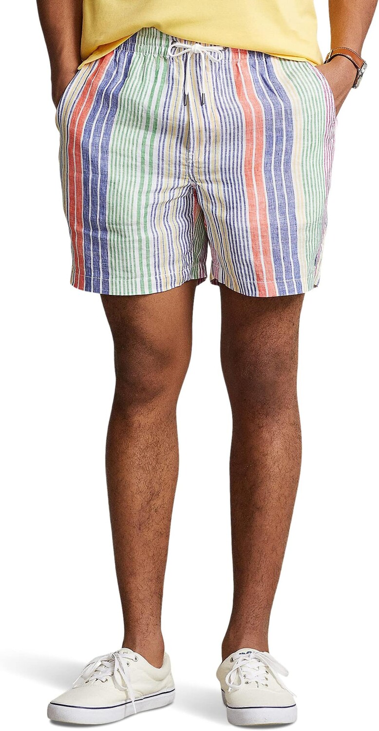 Льняные шорты Polo Prepster длиной 6 дюймов в полоску Polo Ralph Lauren, мульти
Льняные шорты Polo Prepster длиной 6 дюймов в полоску Polo Ralph Lauren, мульти