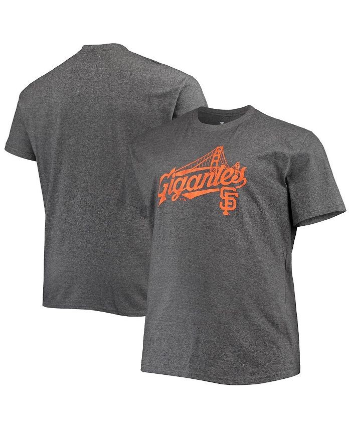 Мужская темно-серая футболка San Francisco Giants Big and Tall Hometown Collection Gigantes Profile, серый
Мужская темно-серая футболка San Francisco Giants Big and Tall Hometown Collection Gigantes Profile, серый