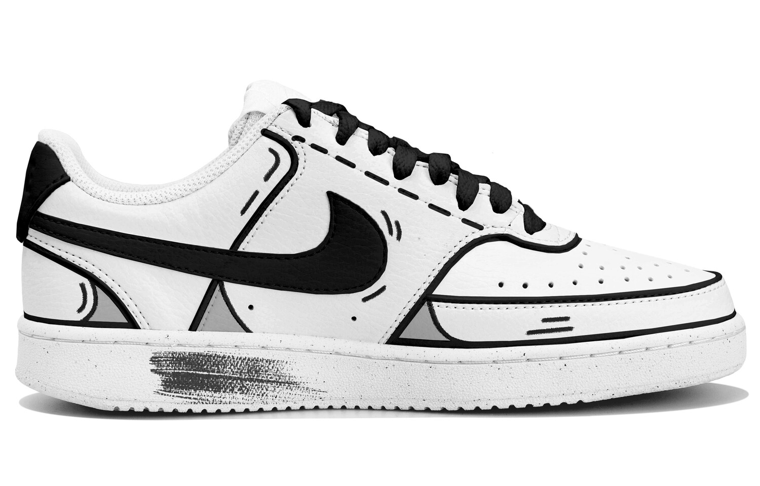 Кроссовки Nike Court Vision 1 Skateboarding Shoes Women's Low-top Black/White/Gray, черный/белый/серый
Кроссовки Nike Court Vision 1 Skateboarding Shoes Women's Low-top Black/White/Gray, черный/белый/серый