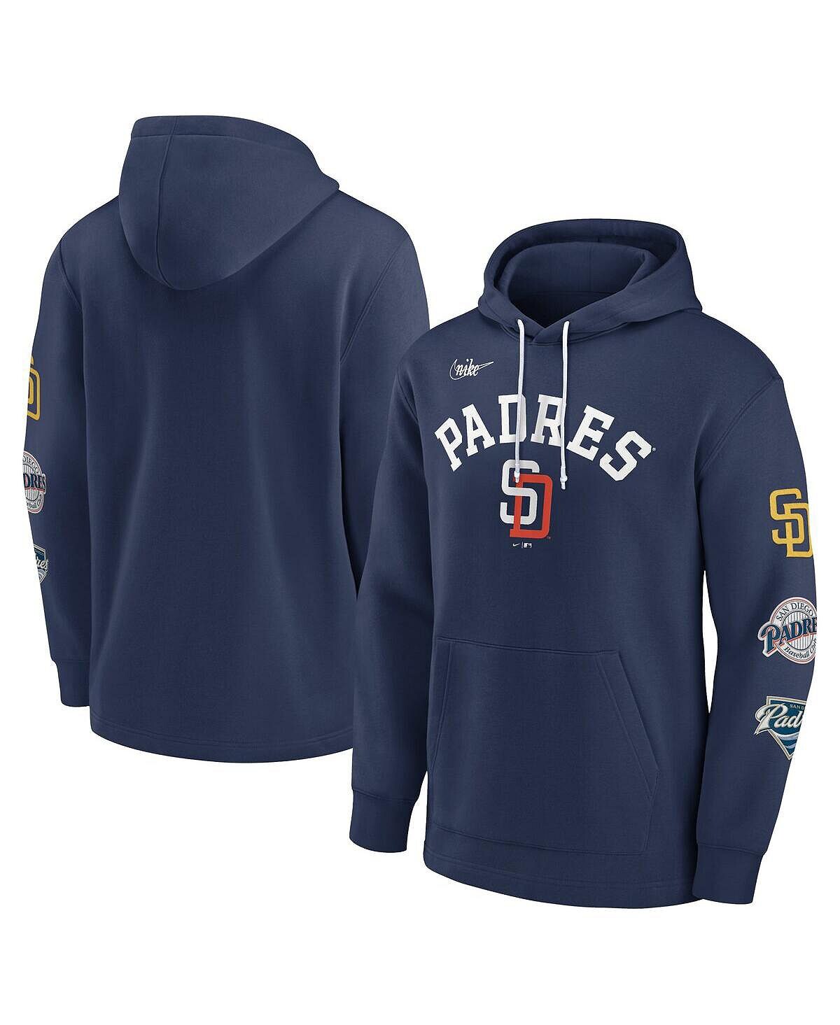 Мужской темно-синий пуловер с капюшоном San Diego Padres Rewind Lefty Nike
Мужской темно-синий пуловер с капюшоном San Diego Padres Rewind Lefty Nike