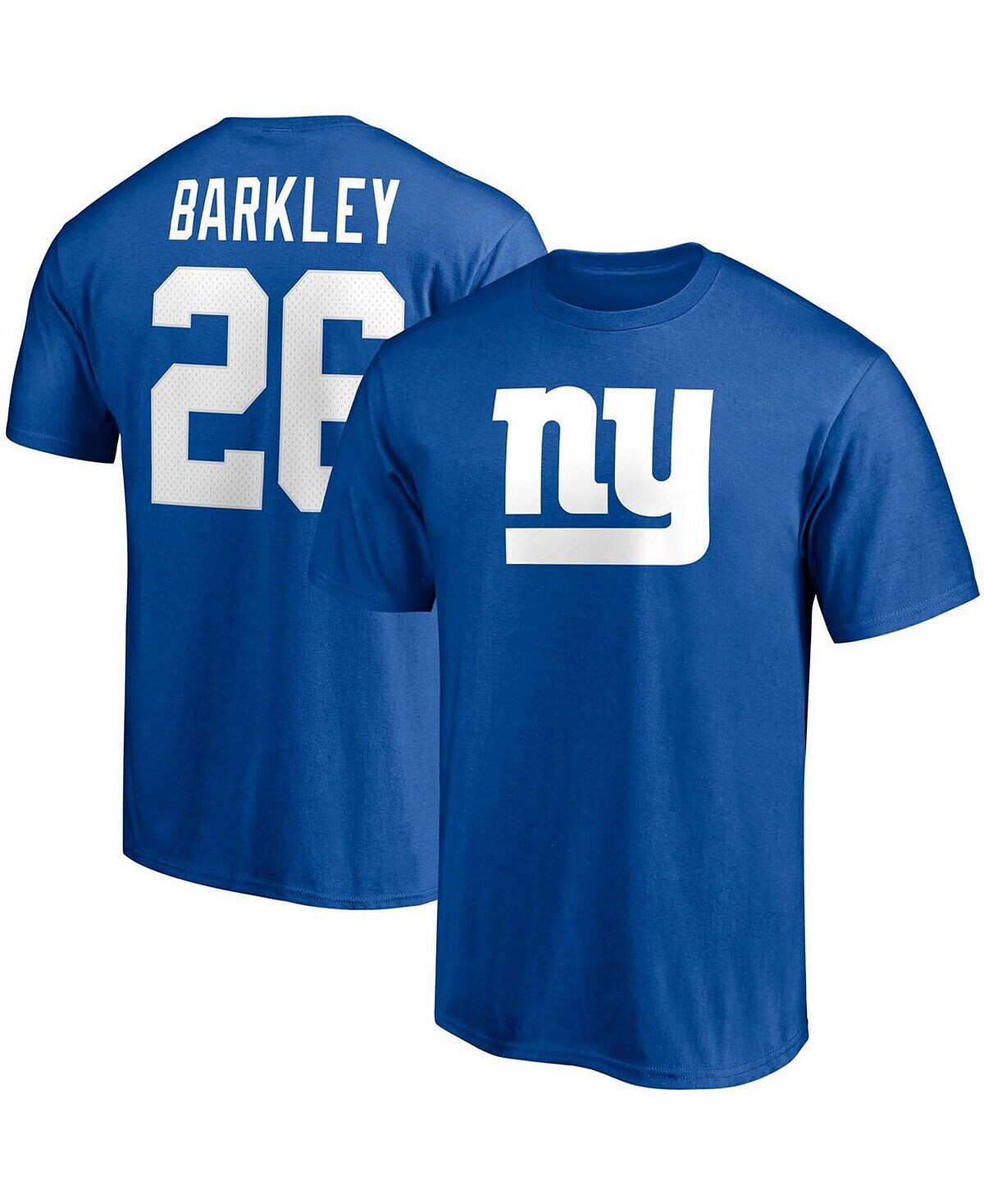 Мужская футболка Saquon Barkley Royal New York Giants со значком игрока, именем и номером Fanatics
Мужская футболка Saquon Barkley Royal New York Giants со значком игрока, именем и номером Fanatics