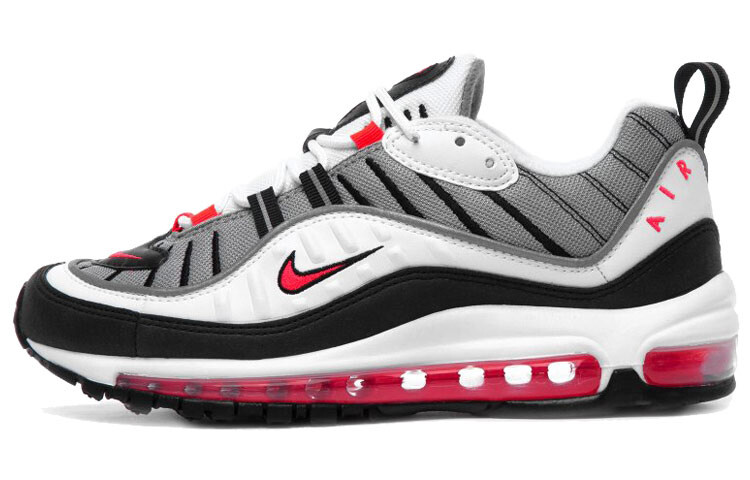 Унисекс Nike Air Max 98 Кроссовки Белый/Солнечный Красный/Пыль/Серебристый с Отражением
Унисекс Nike Air Max 98 Кроссовки Белый/Солнечный Красный/Пыль/Серебристый с Отражением