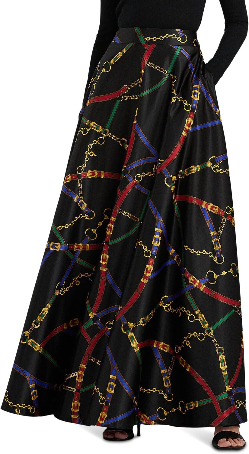 Атласная длинная юбка с поясом и принтом LAUREN Ralph Lauren, цвет Black/Blue Multi
Атласная длинная юбка с поясом и принтом LAUREN Ralph Lauren, цвет Black/Blue Multi