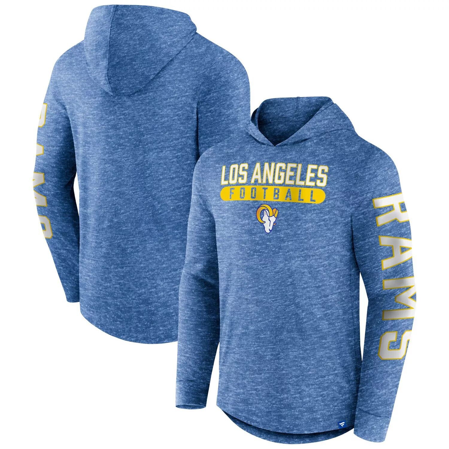Мужская футболка с капюшоном с длинными рукавами и логотипом Heather Royal Los Angeles Rams Pill Stack Fanatics
Мужская футболка с капюшоном с длинными рукавами и логотипом Heather Royal Los Angeles Rams Pill Stack Fanatics