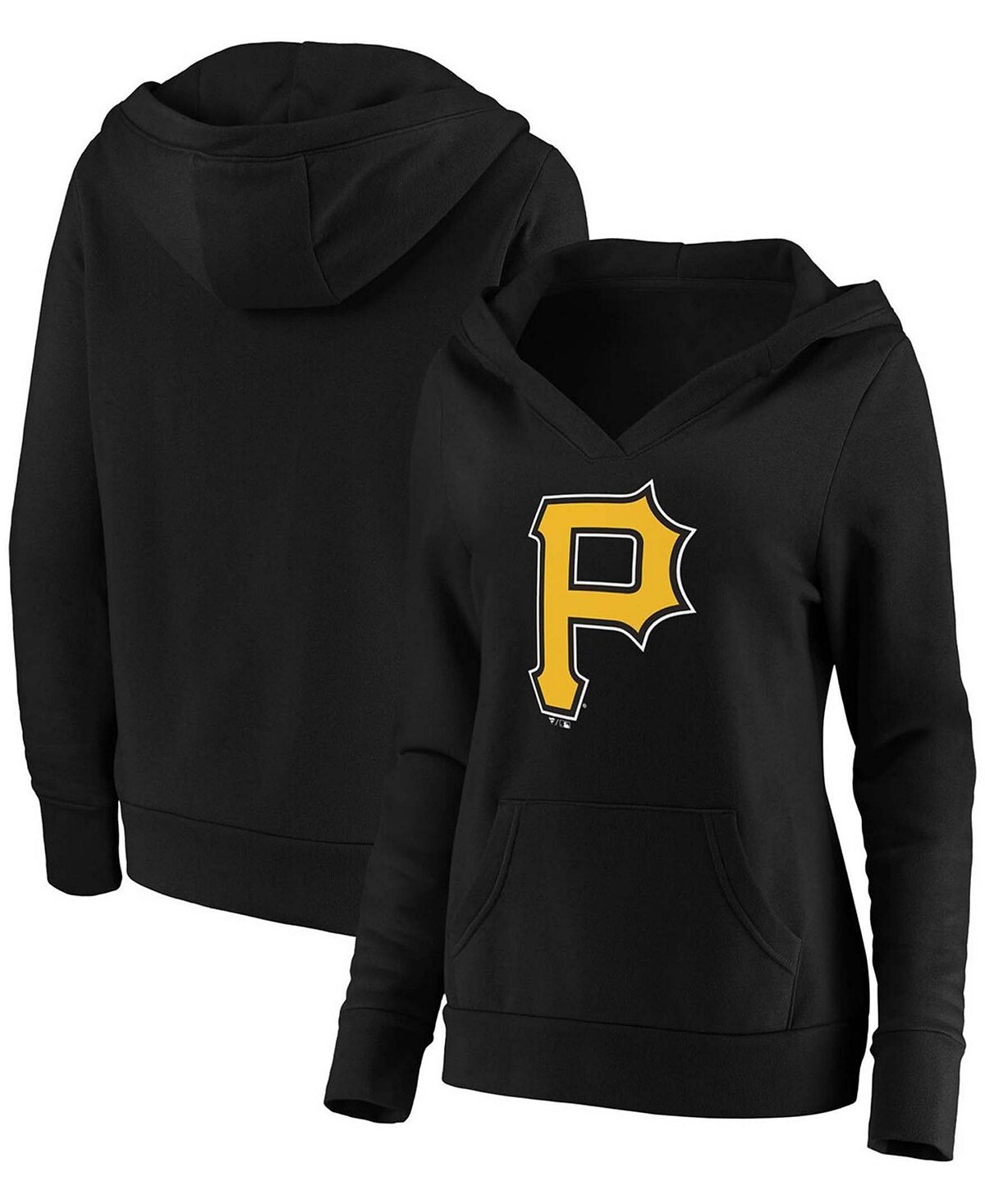 Черный пуловер с капюшоном размера плюс с официальным логотипом Pittsburgh Pirates и v-образным вырезом Fanatics, черный
Черный пуловер с капюшоном размера плюс с официальным логотипом Pittsburgh Pirates и v-образным вырезом Fanatics, черный