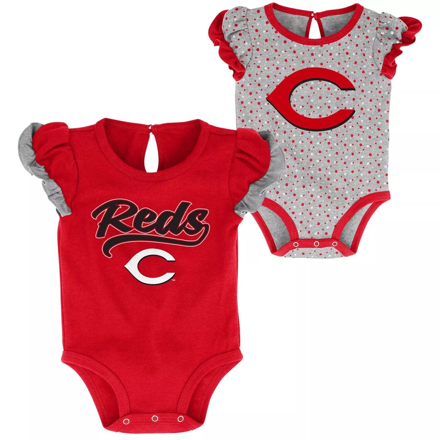 Комплект из двух боди красного/серого цвета для новорожденных девочек Cincinnati Reds Scream & Shout Outerstuff
Комплект из двух боди красного/серого цвета для новорожденных девочек Cincinnati Reds Scream & Shout Outerstuff