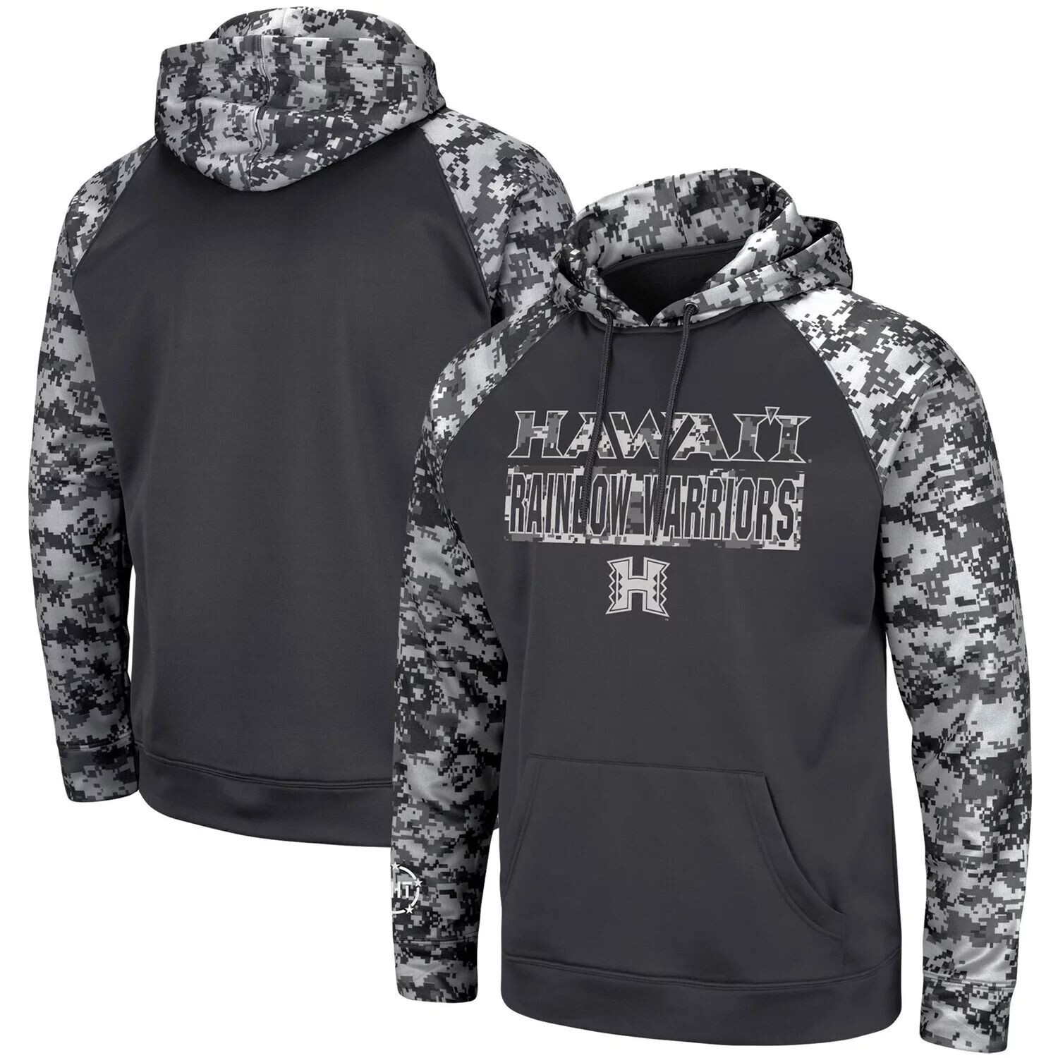 Мужской темно-серый пуловер с капюшоном и камуфляжным рисунком Colosseum Hawaii Warriors OHT Military Appreciation
Мужской темно-серый пуловер с капюшоном и камуфляжным рисунком Colosseum Hawaii Warriors OHT Military Appreciation