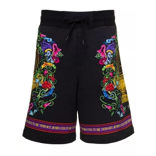Шорты shorts with floreal and logo lettering print Versace Jeans Couture, черный
Шорты shorts with floreal and logo lettering print Versace Jeans Couture, черный