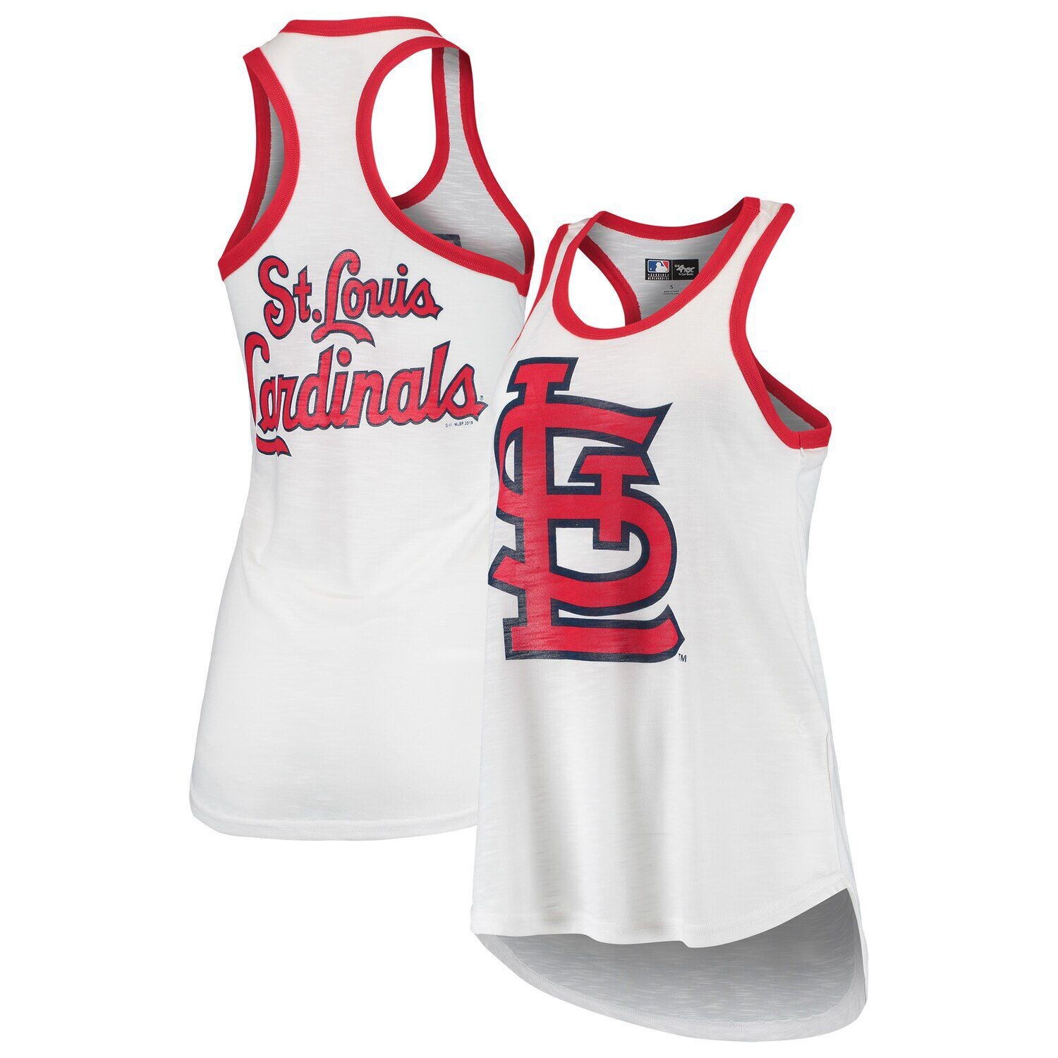 Женская белая майка G-III 4Her Carl Banks St. Louis Cardinals Tater Racerback G-III, Белый
Женская белая майка G-III 4Her Carl Banks St. Louis Cardinals Tater Racerback G-III, Белый
