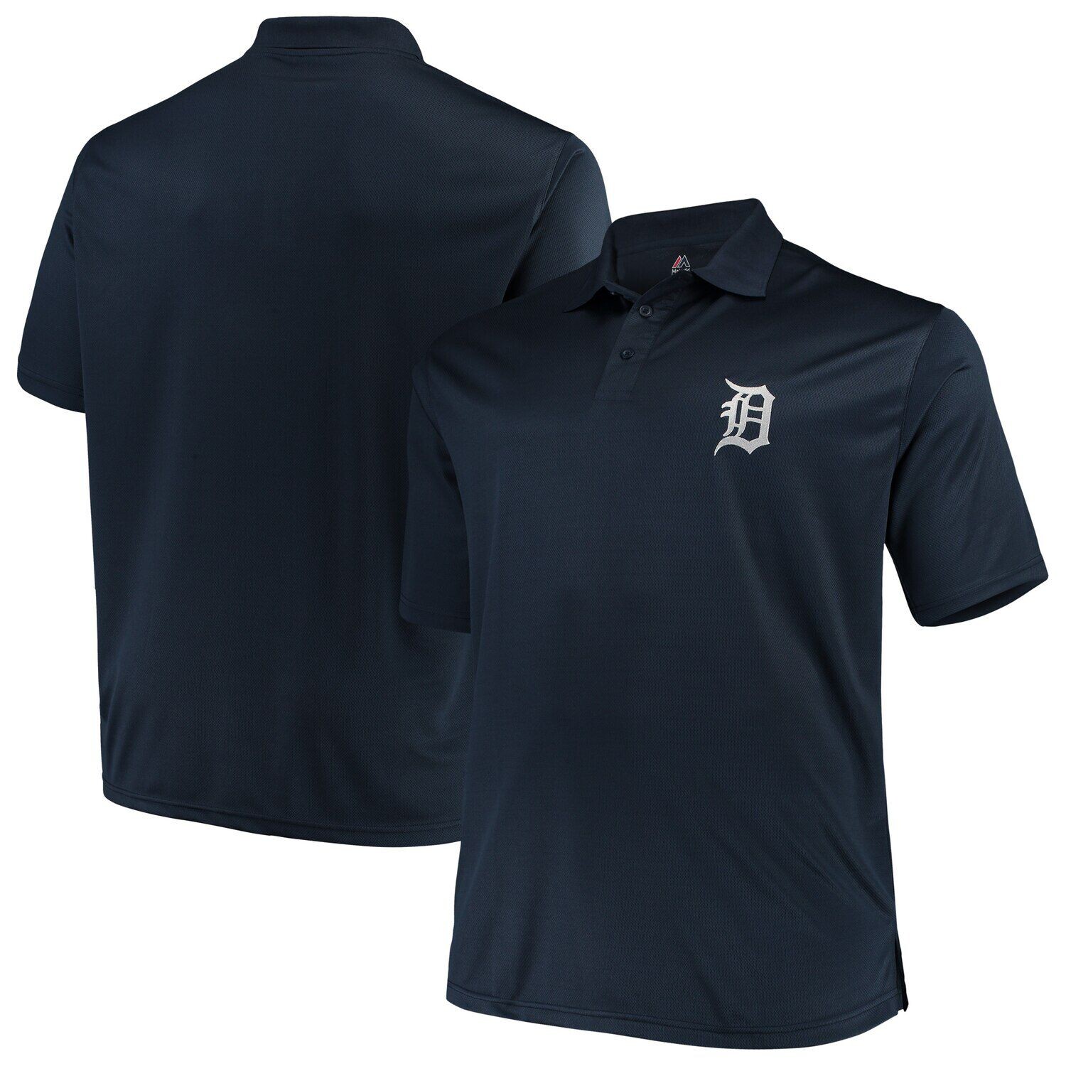 Мужская однотонная рубашка-поло Majestic Navy Detroit Tigers Big & Tall Birdseye Fanatics
Мужская однотонная рубашка-поло Majestic Navy Detroit Tigers Big & Tall Birdseye Fanatics