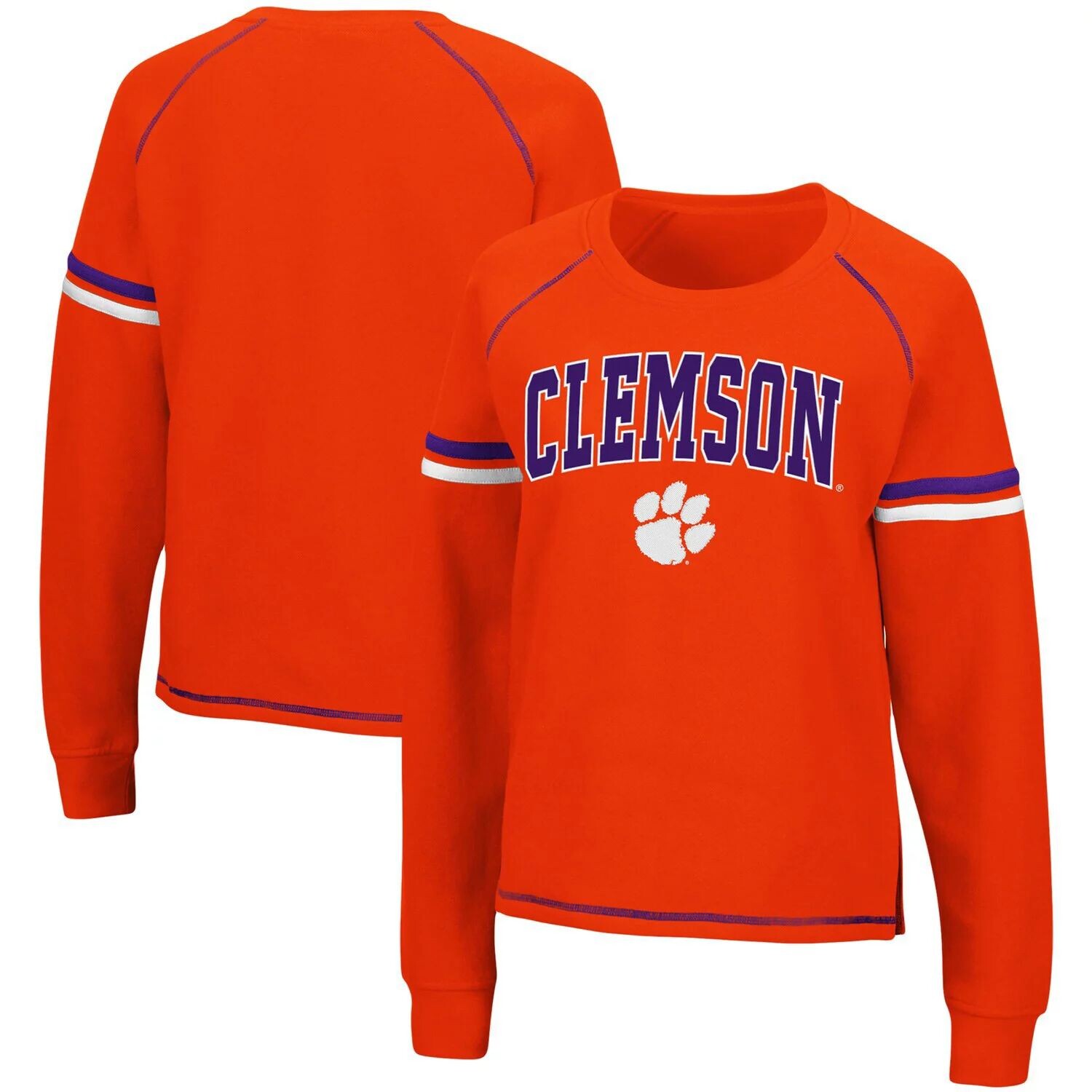 Женский оранжевый пуловер реглан с короткими рукавами и полосками Colosseum Orange Clemson Tigers, толстовка Colosseum
Женский оранжевый пуловер реглан с короткими рукавами и полосками Colosseum Orange Clemson Tigers, толстовка Colosseum