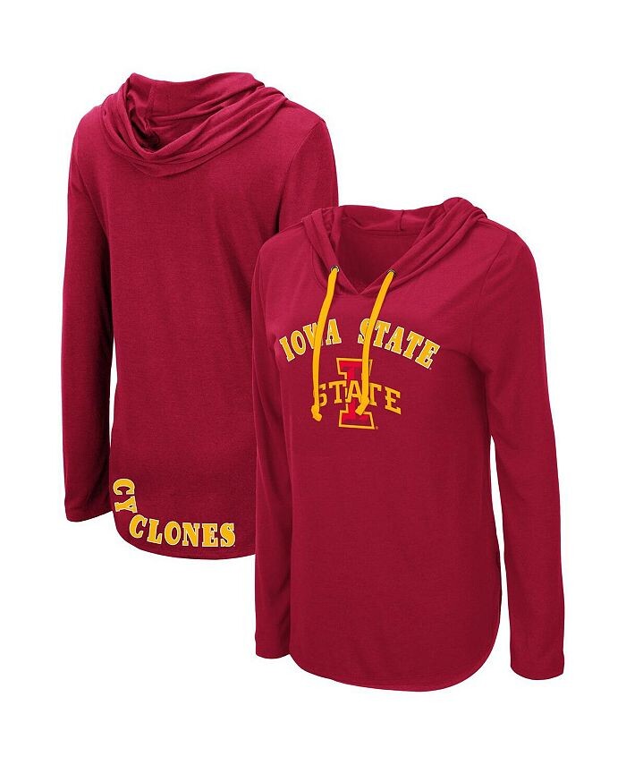 Женская легкая футболка с капюшоном и длинными рукавами Cardinal Iowa State Cyclones My Lover Colosseum, красный
Женская легкая футболка с капюшоном и длинными рукавами Cardinal Iowa State Cyclones My Lover Colosseum, красный