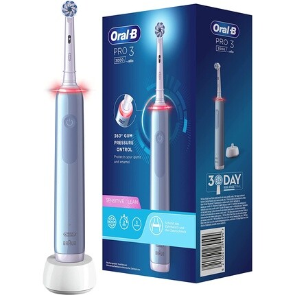 Электрическая зубная щетка Oral-B Pro 3 с перезаряжаемой ручкой и технологией Braun — синяя, Oral B
Электрическая зубная щетка Oral-B Pro 3 с перезаряжаемой ручкой и технологией Braun — синяя, Oral B