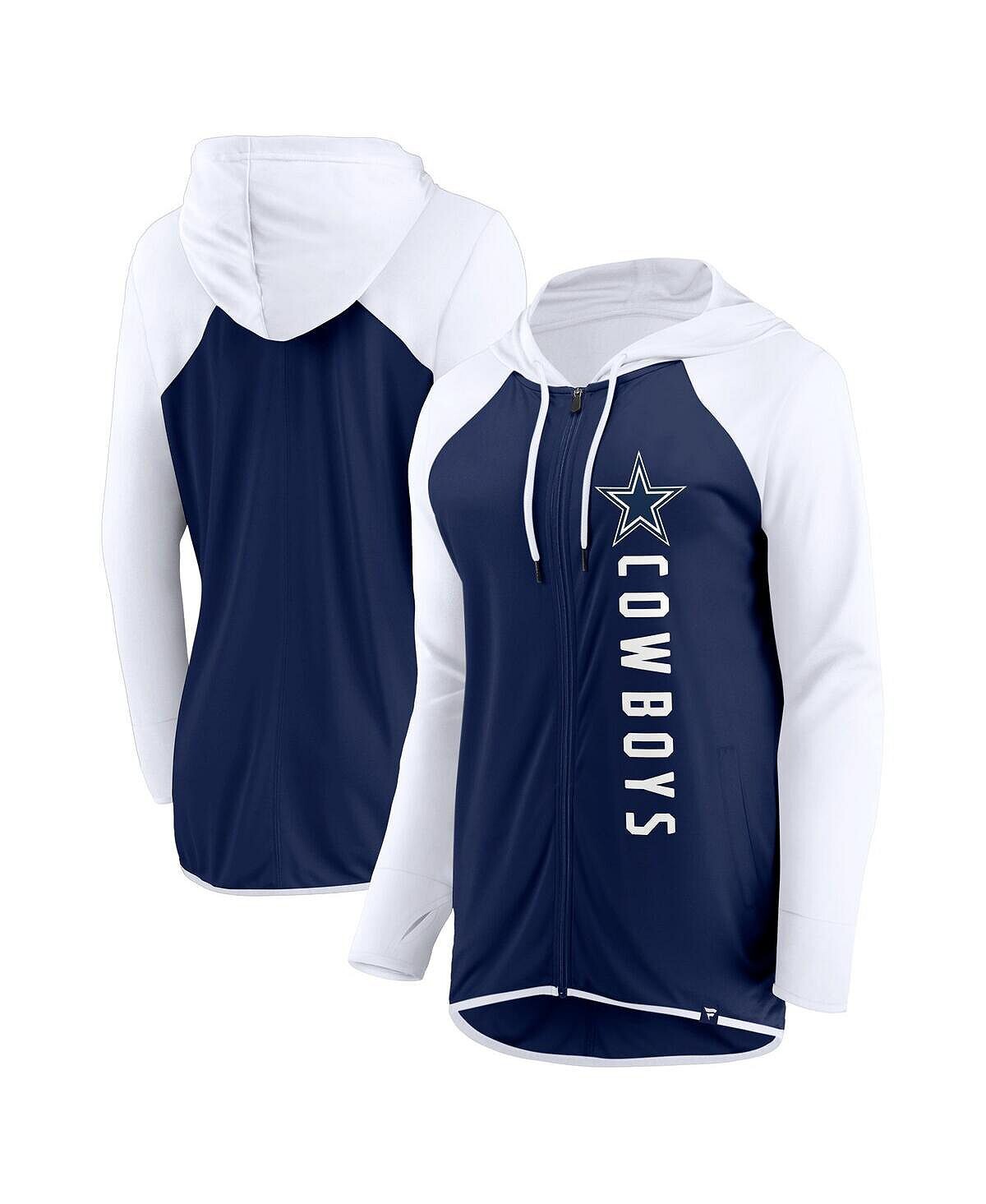 Женская фирменная темно-синяя, белая толстовка с молнией во всю длину Dallas Cowboys Forever Fan Fanatics, Синий
Женская фирменная темно-синяя, белая толстовка с молнией во всю длину Dallas Cowboys Forever Fan Fanatics, Синий