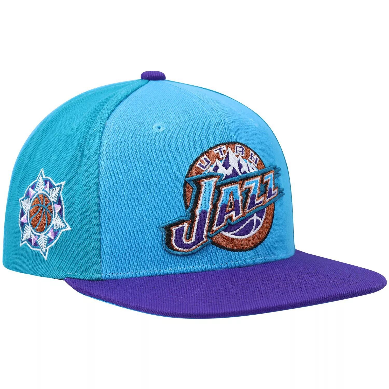 Мужская кепка Mitchell & Ness бирюзового/фиолетового цвета Utah Jazz Classics On The Block Snapback
Мужская кепка Mitchell & Ness бирюзового/фиолетового цвета Utah Jazz Classics On The Block Snapback