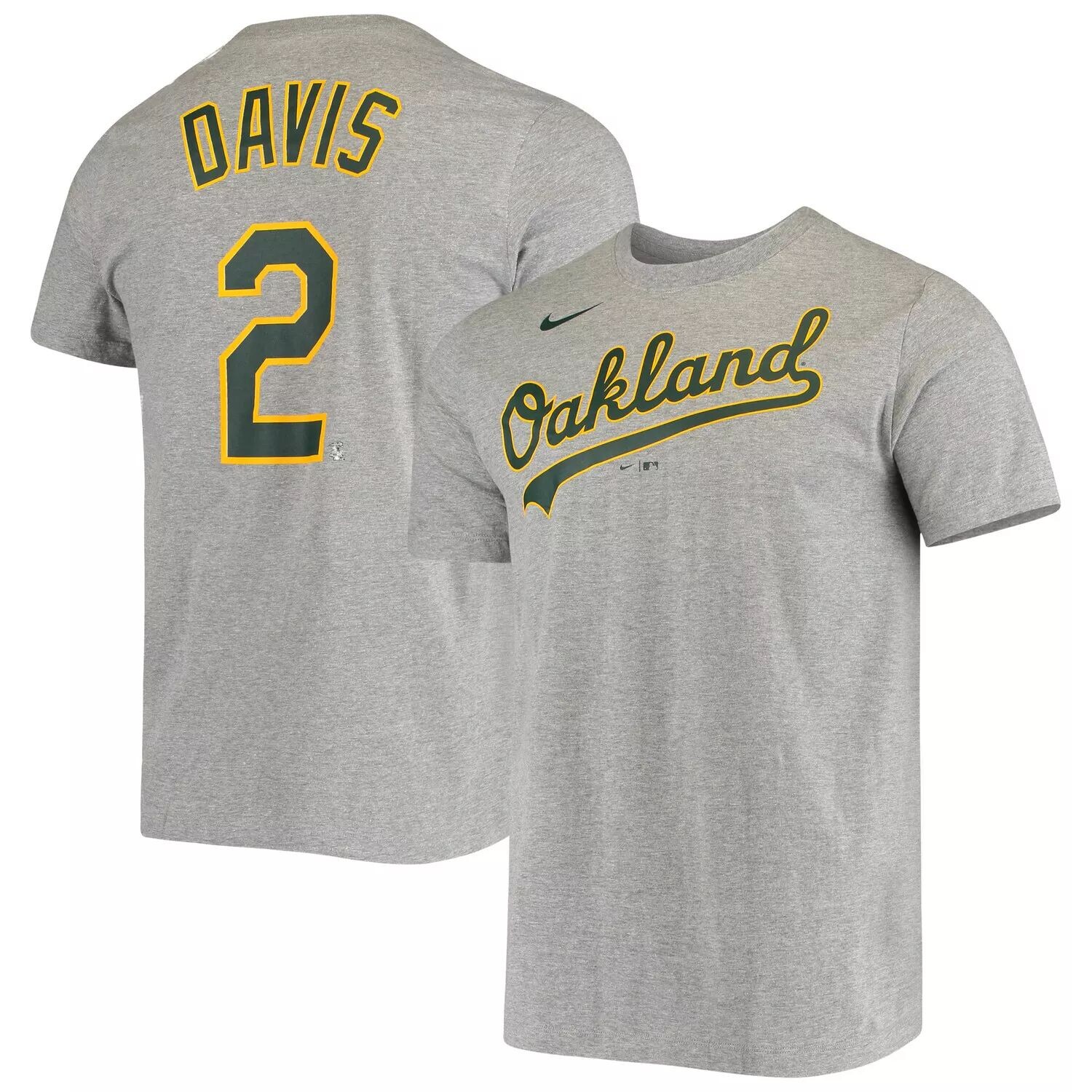 Мужская футболка команды Khris Davis Heathered Oakland Athletics с именем и номером команды Nike
Мужская футболка команды Khris Davis Heathered Oakland Athletics с именем и номером команды Nike