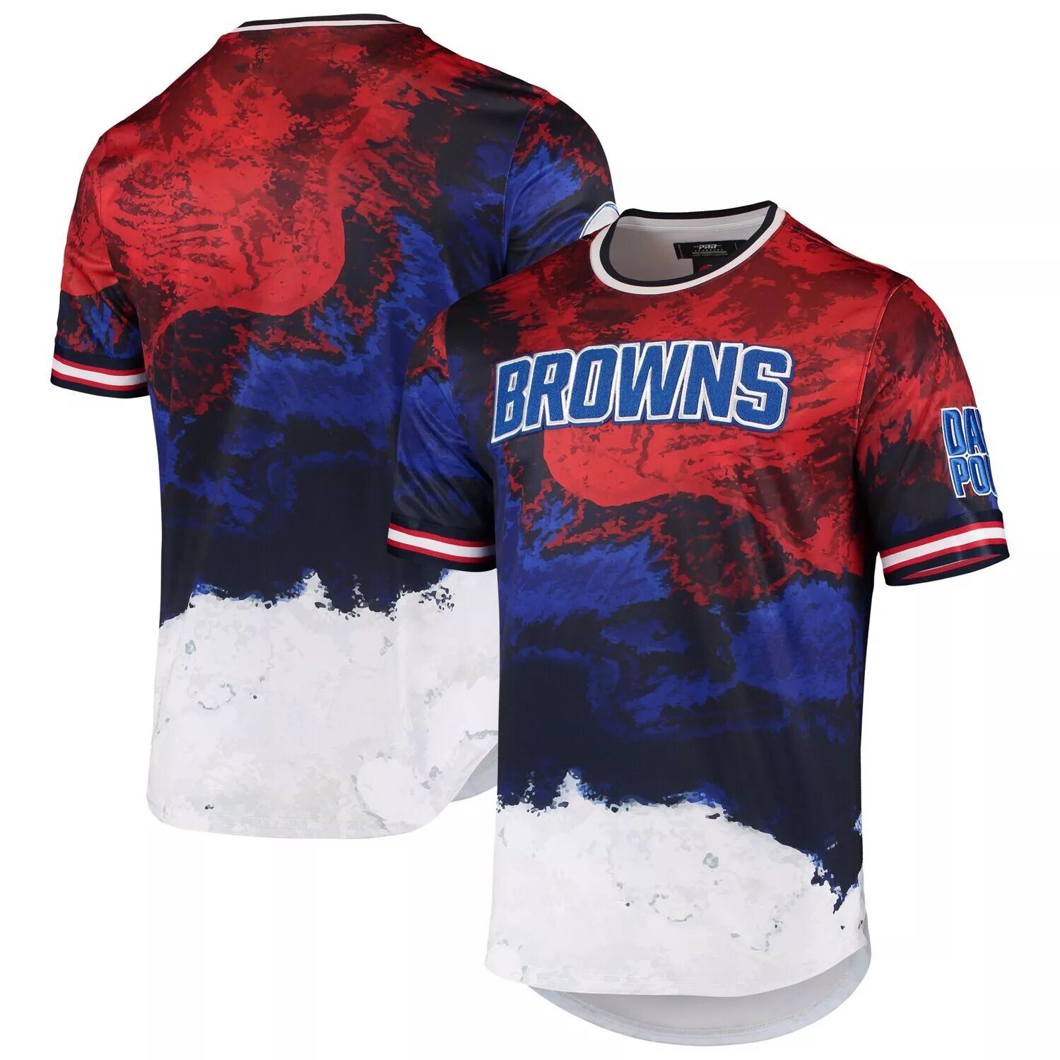 Мужская футболка Pro Standard темно-синего/красного цвета Cleveland Browns Americana Dip-Dye, Красный
Мужская футболка Pro Standard темно-синего/красного цвета Cleveland Browns Americana Dip-Dye, Красный