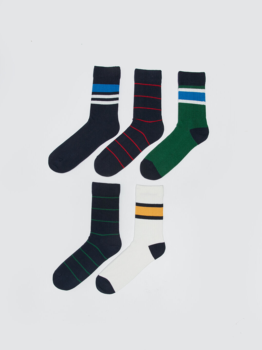 Полосатые мужские носки, 5 пар носков LCW ACCESSORIES, окрашенная пряжа смешанного цвета
Полосатые мужские носки, 5 пар носков LCW ACCESSORIES, окрашенная пряжа смешанного цвета
