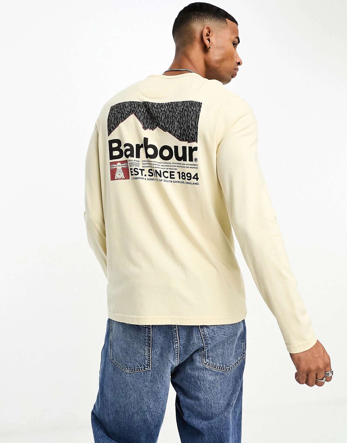Белая футболка с длинными рукавами и принтом на спине Barbour Beacon Fairhill, Белый
Белая футболка с длинными рукавами и принтом на спине Barbour Beacon Fairhill, Белый