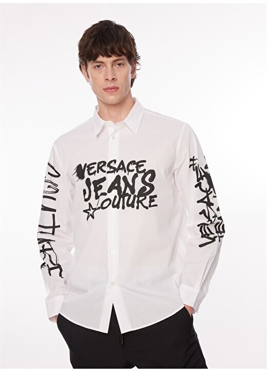 Белая мужская рубашка с рубашечным воротником Slim Fit 75GALYR1CN002003 Versace Jeans Couture, белый
Белая мужская рубашка с рубашечным воротником Slim Fit 75GALYR1CN002003 Versace Jeans Couture, белый