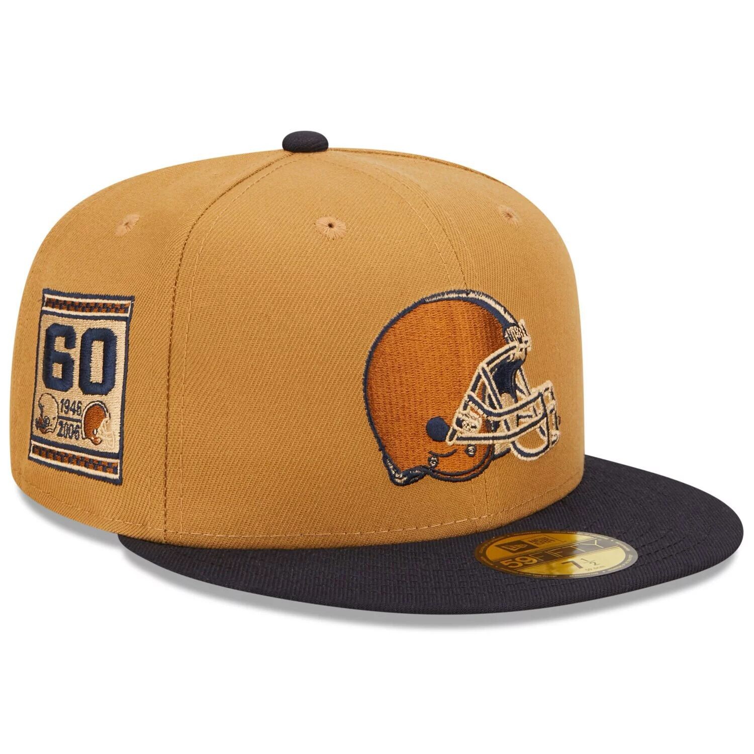 Мужская приталенная шляпа New Era Tan/темно-синяя Cleveland Browns 60th Anniversary Wheat 59FIFTY
Мужская приталенная шляпа New Era Tan/темно-синяя Cleveland Browns 60th Anniversary Wheat 59FIFTY