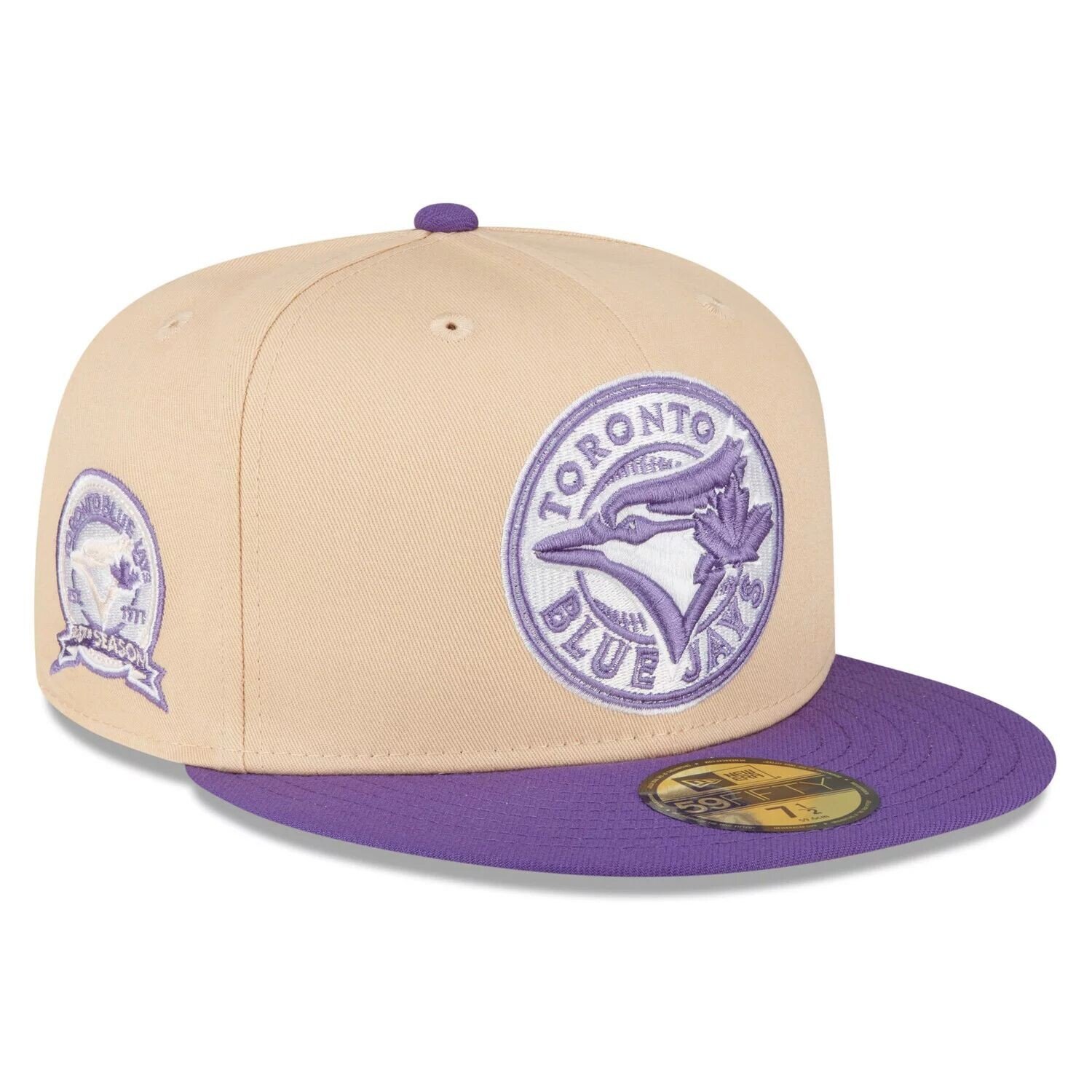 Мужская шляпа New Era персиково-фиолетового цвета Toronto Blue Jays 40th Season 59FIFTY с боковой нашивкой 59FIFTY
Мужская шляпа New Era персиково-фиолетового цвета Toronto Blue Jays 40th Season 59FIFTY с боковой нашивкой 59FIFTY