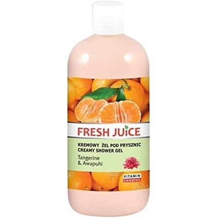 Кремовый гель для душа с экстрактами мандарина и авапухи 500мл, Fresh Juice
Кремовый гель для душа с экстрактами мандарина и авапухи 500мл, Fresh Juice