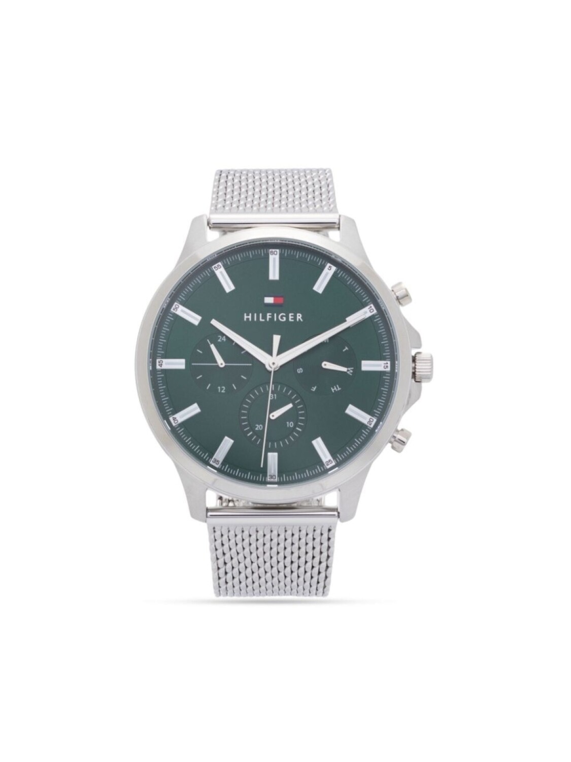 Movado наручные часы Chronograph Quartz 43 мм из коллаборации с Tommy Hilfiger, зеленый
Movado наручные часы Chronograph Quartz 43 мм из коллаборации с Tommy Hilfiger, зеленый