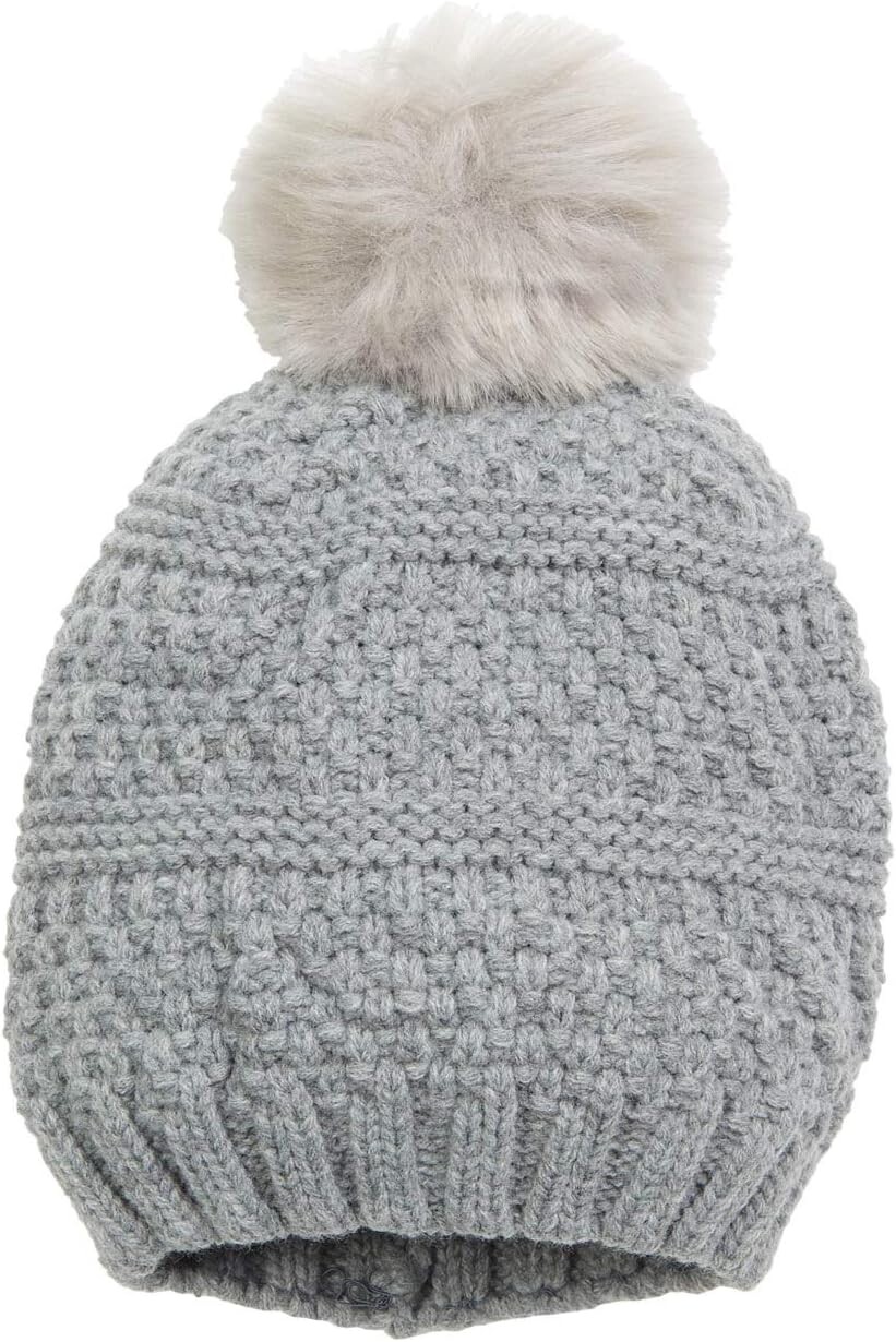 Вязаная шапка с помпоном из искусственного меха San Diego Hat Company, серый
Вязаная шапка с помпоном из искусственного меха San Diego Hat Company, серый