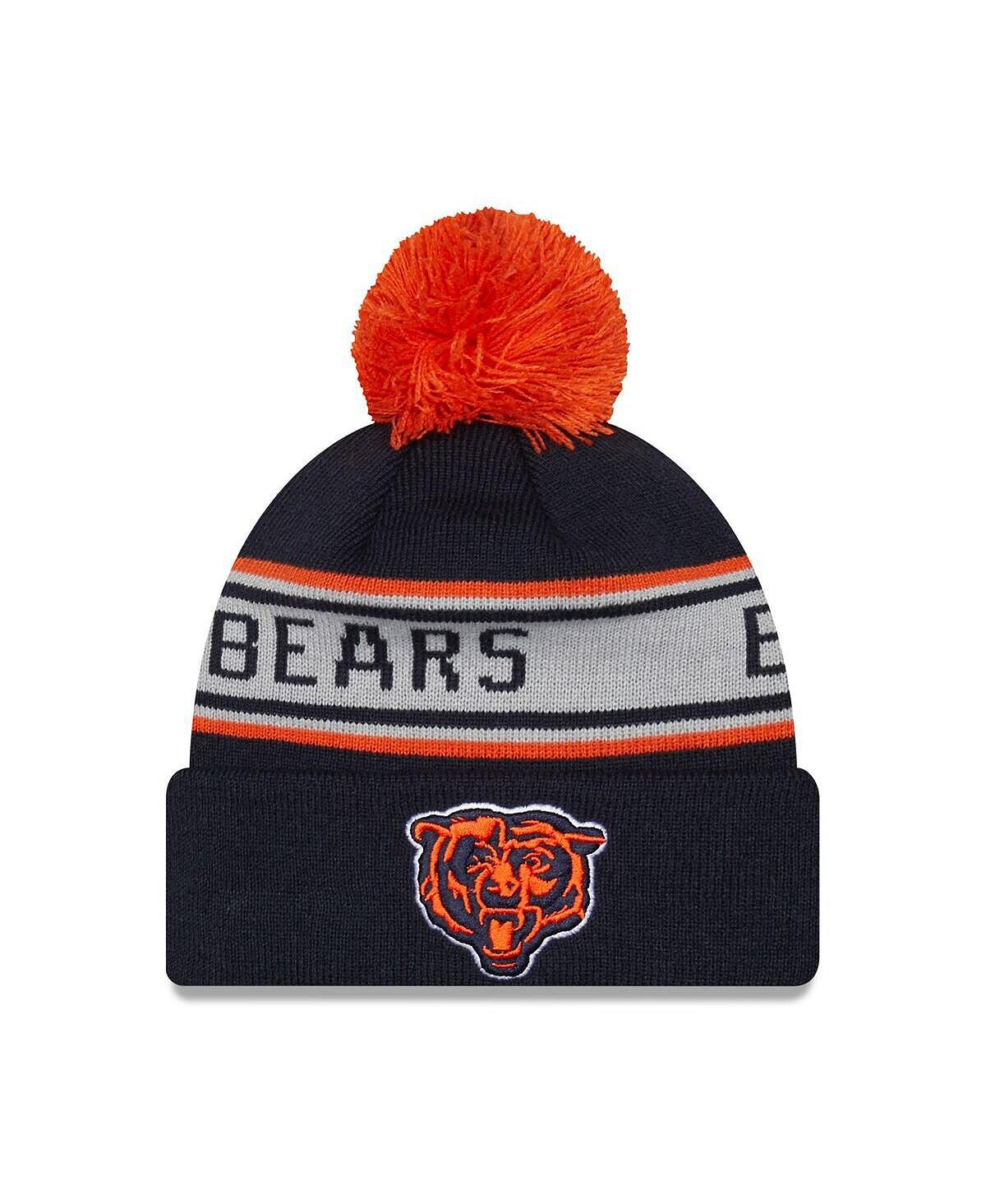 Мужская темно-синяя вязаная шапка Chicago Bears с повторяющимися манжетами и помпоном New Era
Мужская темно-синяя вязаная шапка Chicago Bears с повторяющимися манжетами и помпоном New Era
