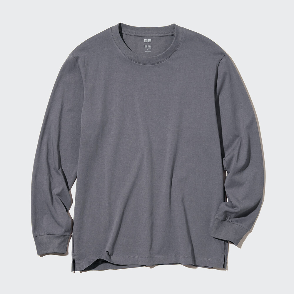 Футболка Uniqlo AIRism унисекс из смесового хлопка с круглым вырезом, серо-голубой
Футболка Uniqlo AIRism унисекс из смесового хлопка с круглым вырезом, серо-голубой