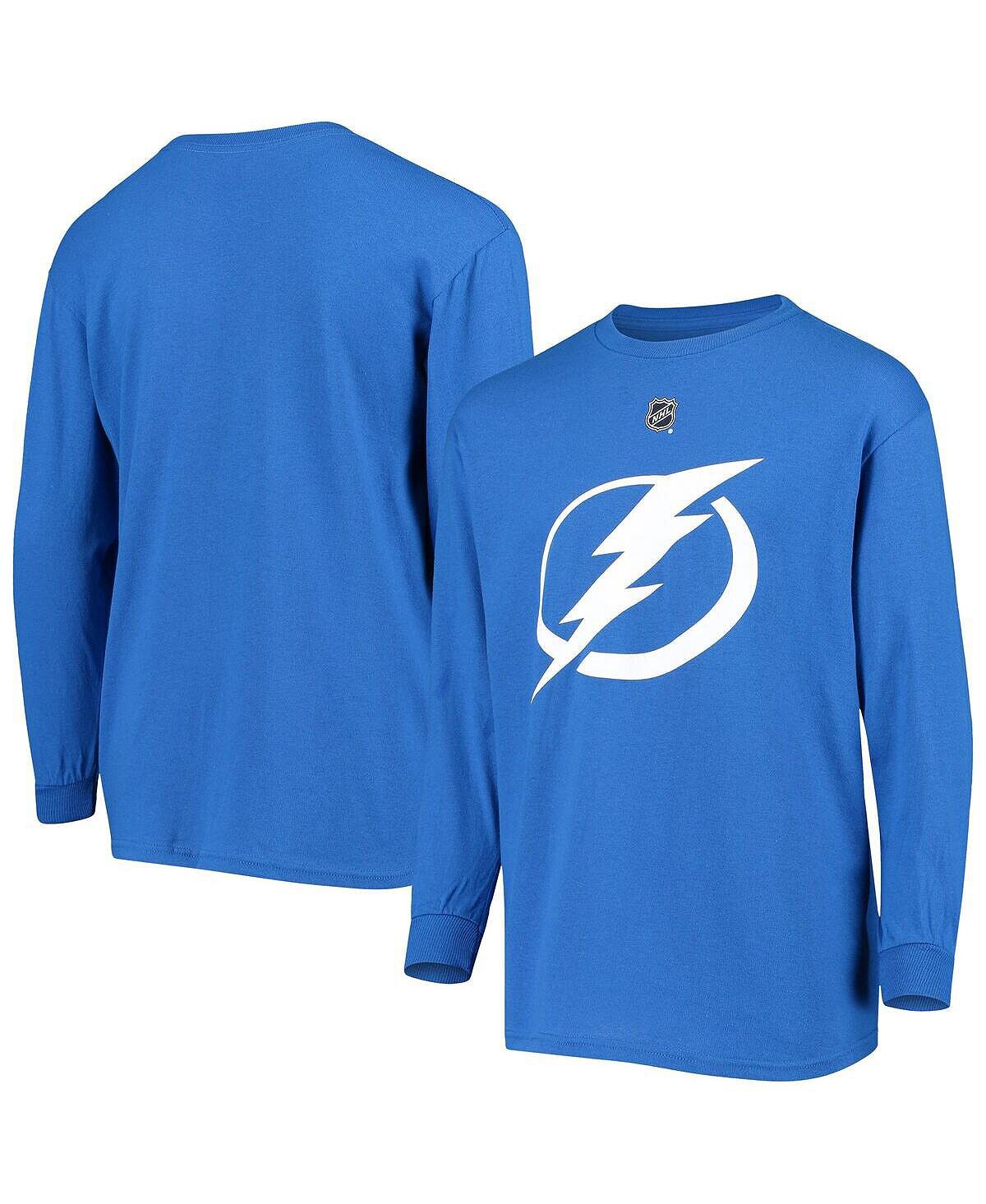 Синяя футболка с длинными рукавами и логотипом Big Boys Tampa Bay Lightning Primary Outerstuff
Синяя футболка с длинными рукавами и логотипом Big Boys Tampa Bay Lightning Primary Outerstuff