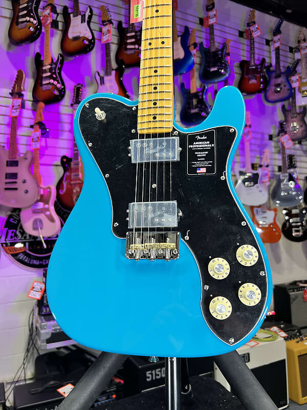 Электрогитара Fender American Professional II Telecaster Deluxe Miami Blue with Maple Fingerboard Auth Deal Free Ship! 730
Электрогитара Fender American Professional II Telecaster Deluxe Miami Blue with Maple Fingerboard Auth Deal Free Ship! 730