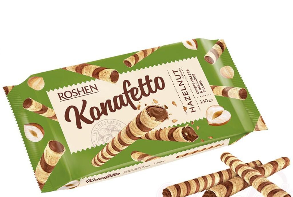 Вафельные трубочки Конафетто со сливочной начинкой со вкусом фундука 140г Sonstige
Вафельные трубочки Конафетто со сливочной начинкой со вкусом фундука 140г Sonstige