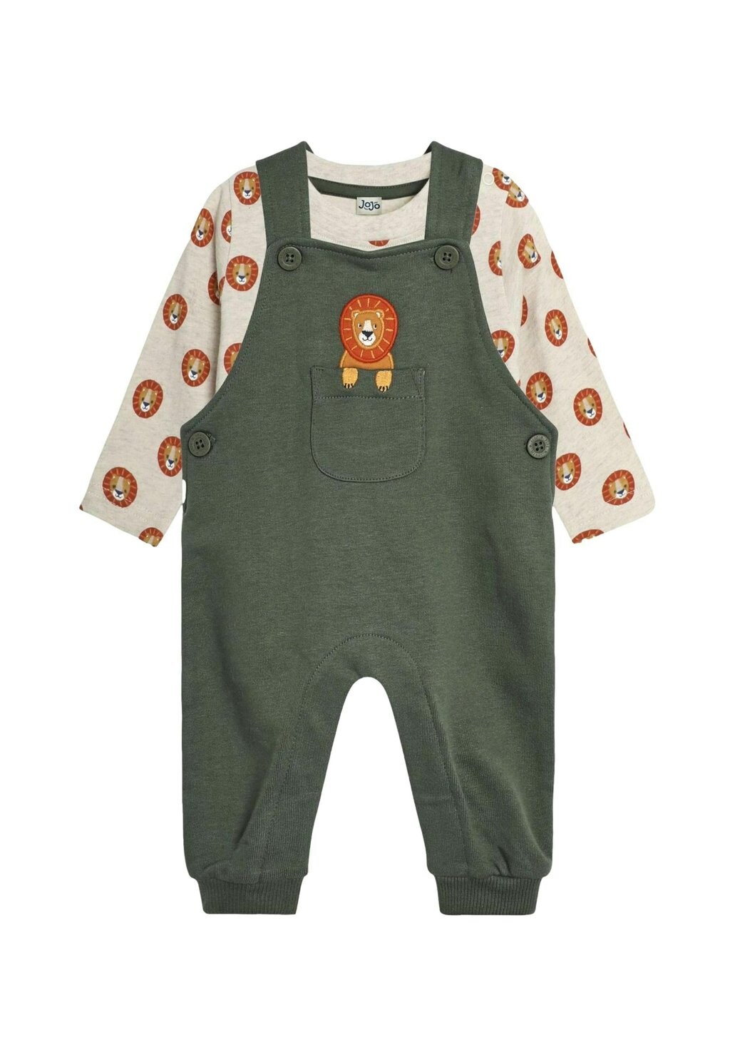 Комплект боди и комбинезон LION APPLIQUE POCKET SET REGULAR FIT JoJo Maman Bébé, зеленый/бежевый
Комплект боди и комбинезон LION APPLIQUE POCKET SET REGULAR FIT JoJo Maman Bébé, зеленый/бежевый