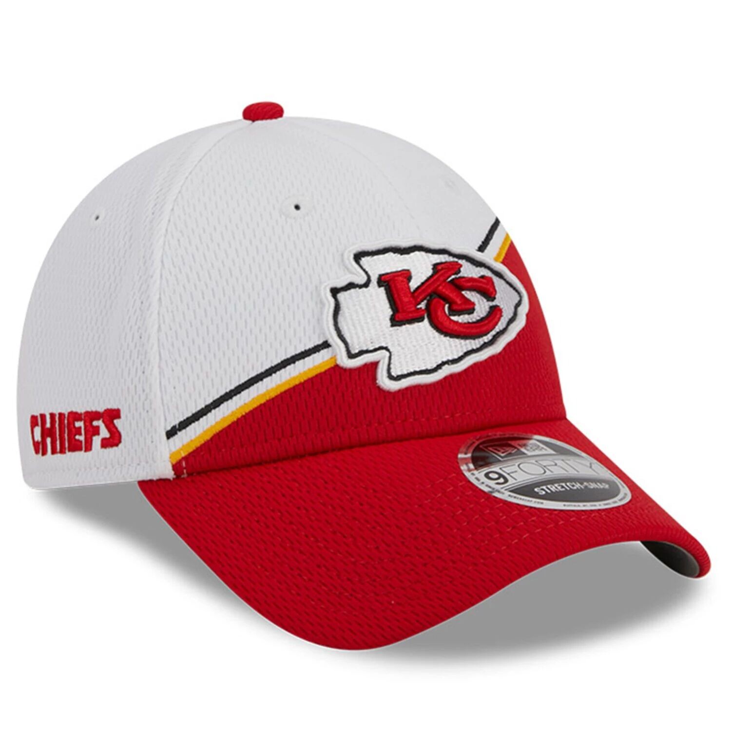 Мужская регулируемая кепка New Era White/Red Kansas City Chiefs 2023 Sideline 9FORTY
Мужская регулируемая кепка New Era White/Red Kansas City Chiefs 2023 Sideline 9FORTY