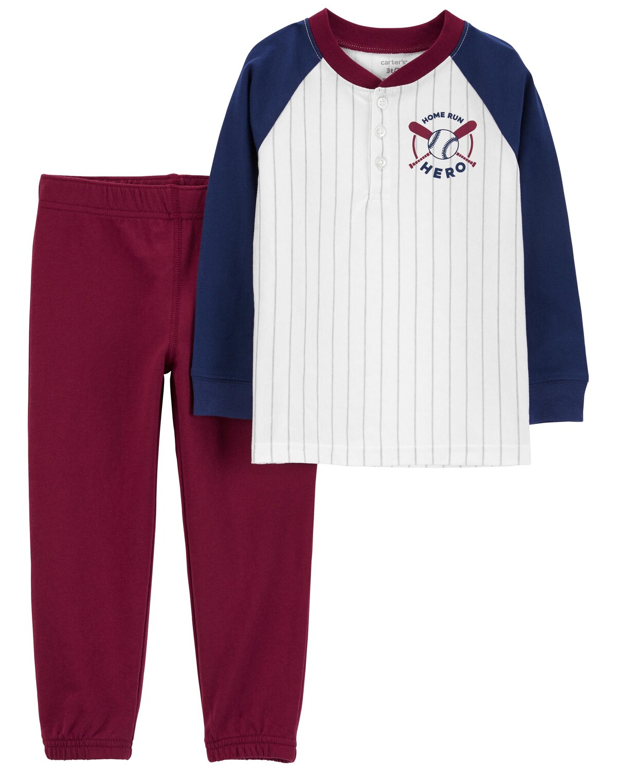Детский набор из 2 предметов для бейсбола Henley & Jogger Carter's, темно-синий/бордовый
Детский набор из 2 предметов для бейсбола Henley & Jogger Carter's, темно-синий/бордовый