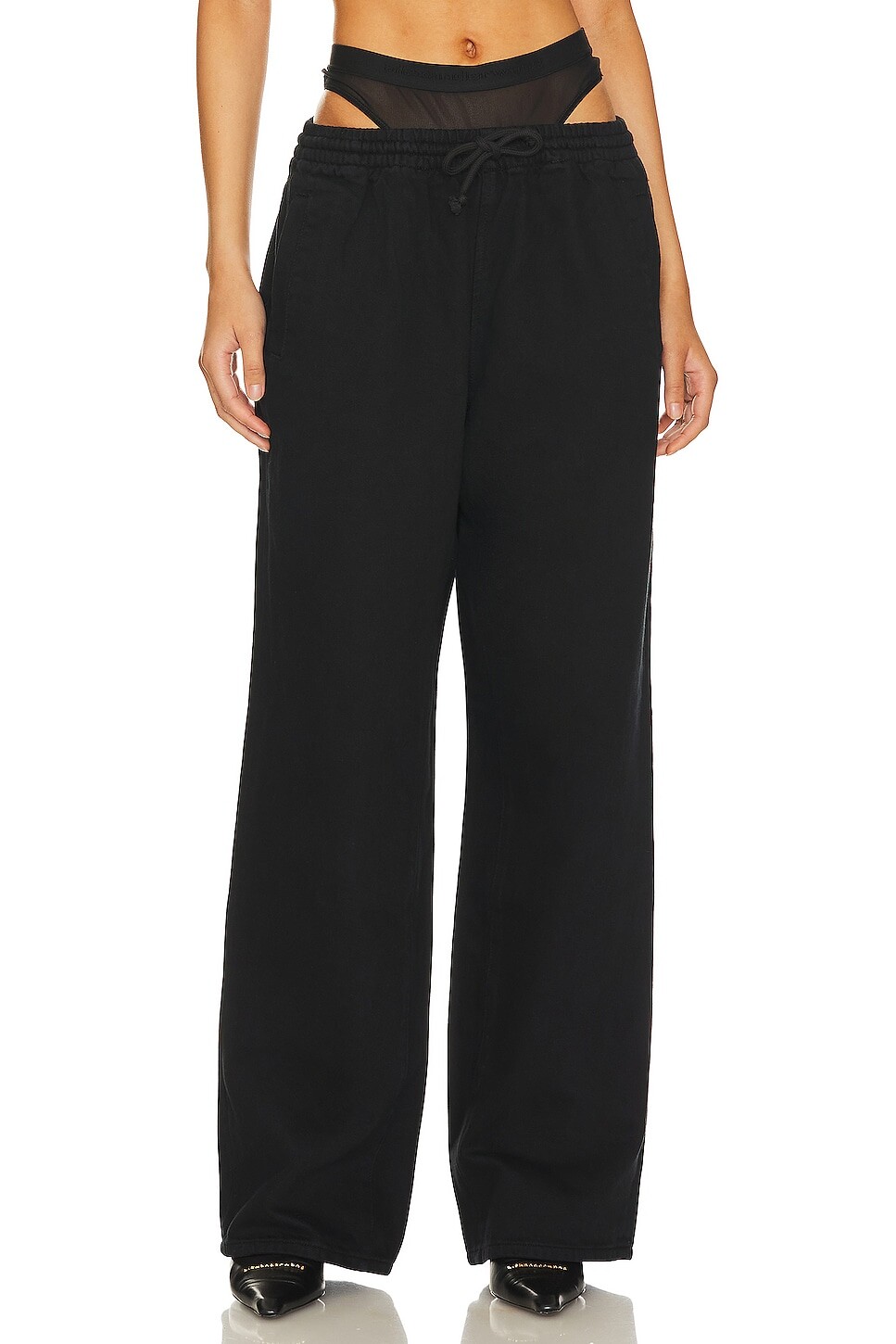 Спортивные брюки Alexander Wang Denim Track Black Mesh Undie, цвет Washed Black
Спортивные брюки Alexander Wang Denim Track Black Mesh Undie, цвет Washed Black