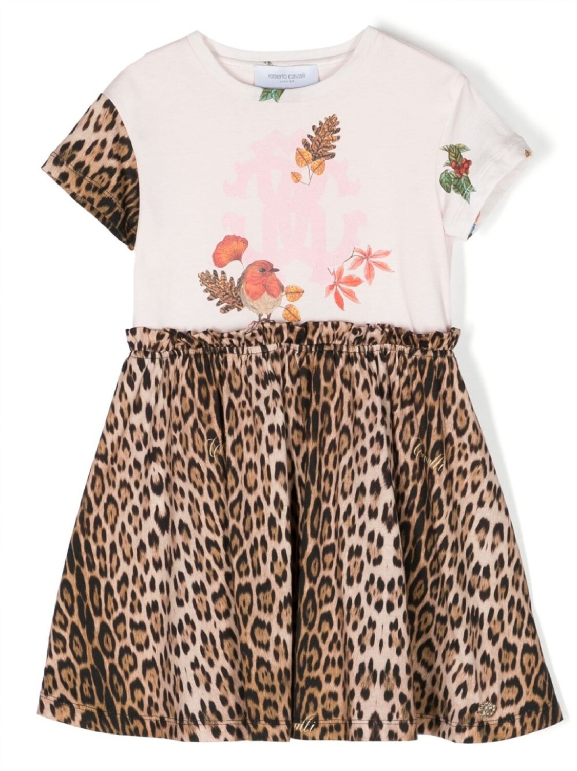 Платье с короткими рукавами и леопардовым принтом Roberto Cavalli Junior, розовый
Платье с короткими рукавами и леопардовым принтом Roberto Cavalli Junior, розовый