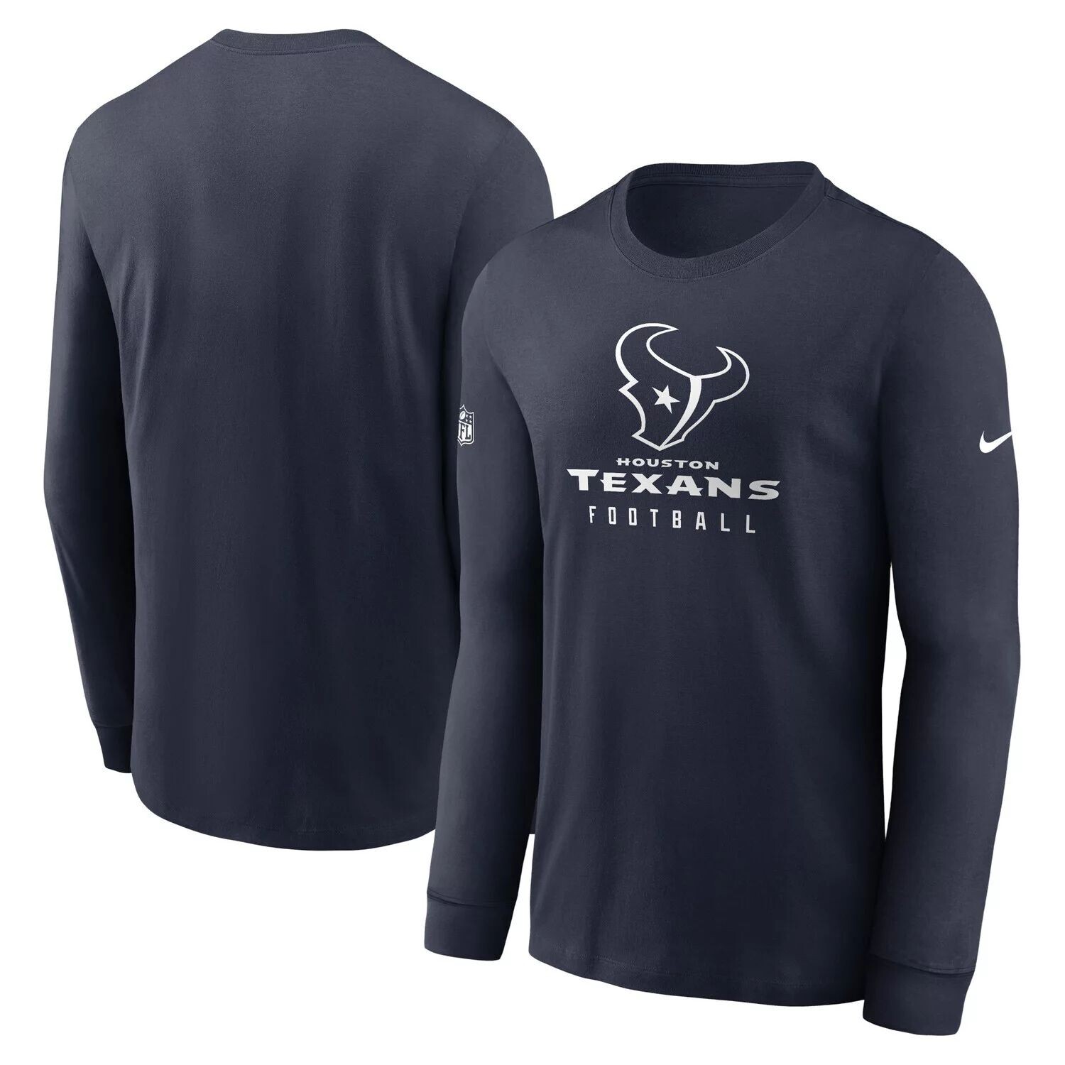 Мужская темно-синяя футболка с длинным рукавом Houston Texans Sideline Performance Nike
Мужская темно-синяя футболка с длинным рукавом Houston Texans Sideline Performance Nike