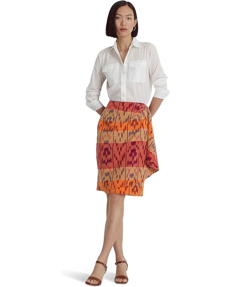 Юбка LAUREN Ralph Lauren Petite Geo-Motif Cotton-Linen Wrap, цвет Berry Multi
Юбка LAUREN Ralph Lauren Petite Geo-Motif Cotton-Linen Wrap, цвет Berry Multi