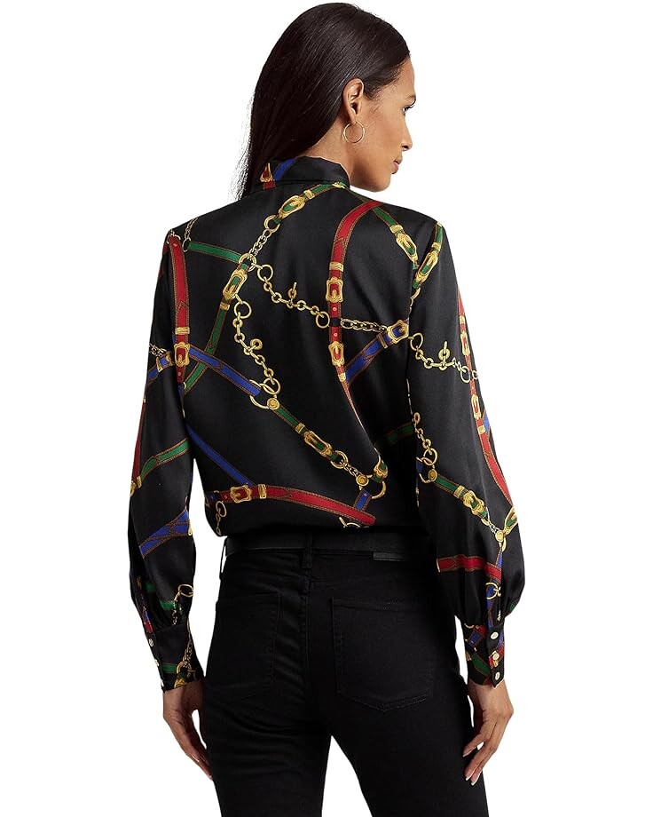 Блуза LAUREN Ralph Lauren Petite Belting-Print Twill Tie-Neck Blouse, цвет Black/Blue Multi
Блуза LAUREN Ralph Lauren Petite Belting-Print Twill Tie-Neck Blouse, цвет Black/Blue Multi